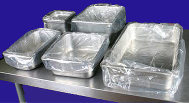 9 x 14 x 0.48 mil 2 Quart Round Value Plus Poly Pan Liners