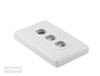 3 Port Australian Style RJ45 Wall Plate