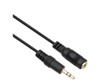 1M 3.5mm Stereo Plug/Socket Cable