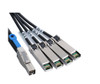 1M External Mini SAS HD SFF-8644 to 4 x SFP+ Cable