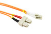 2M LC-SC OM1 62.5/125 Multimode Duplex Fibre Patch Cable