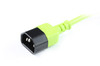 2M Green IEC C13 to C14 Power Cable