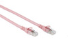 1M Salmon Pink CAT6A SSTP/SFTP Cable