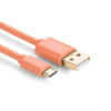 2M Orange 5V 2A Micro USB 22AWG Fast Charging Cable