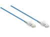 0.5M Slim CAT6 UTP Patch Cable LSZH in Blue