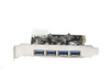 PCI Express 4 Port USB 3.0 Card with NEC/Renesas ÂµPD720201 Chipset