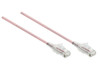 2.5M Slim CAT6 UTP Patch Cable LSZH in Salmon Pink