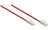 1.25M Slim CAT6 UTP Patch Cable LSZH in Red