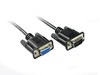 1.5M DB9M-DB9F Serial Extension Cable in Black