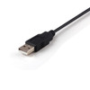 2M USB 2.0 AM/AM 28+24AWG Cable in Black