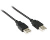 2M USB 2.0 AM/AM 28+24AWG Cable in Black