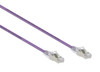 0.5M Purple Small Diameter CAT6A 10G F/UTP 28AWG Cable LSZH ( Component Test )