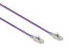 2M Purple Small Diameter CAT6A 10G F/UTP 28AWG Cable LSZH ( Component Test )