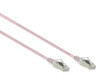 1M Salmon Pink Small Diameter CAT6A 10G F/UTP 28AWG Cable LSZH ( Component Test )