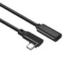 0.5M USB 3.2 Gen 2x2 Right Angle Type-C  to CF Cable supports 20Gbps,100W,4K@60Hz Video