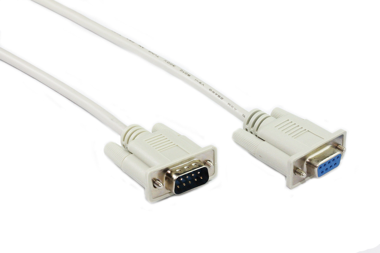 5M DB9M-DB9F Serial Extension Cable