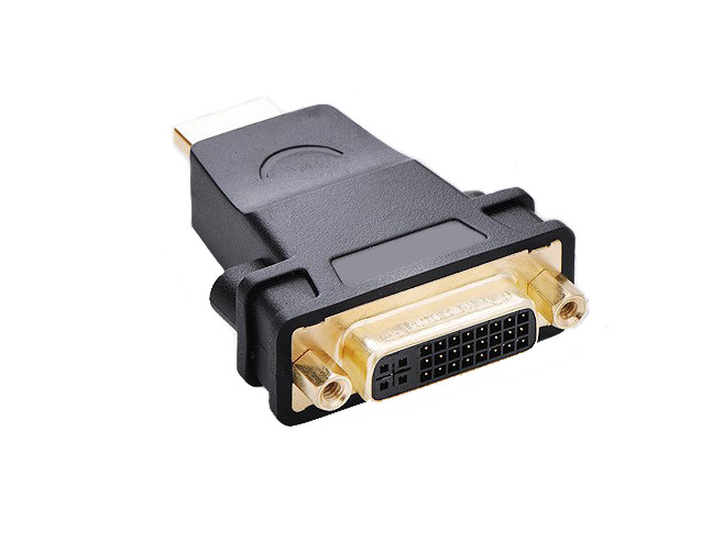 GNS HDMI Male To DVI Female Adapter - Gold Plated, 1080p, Black