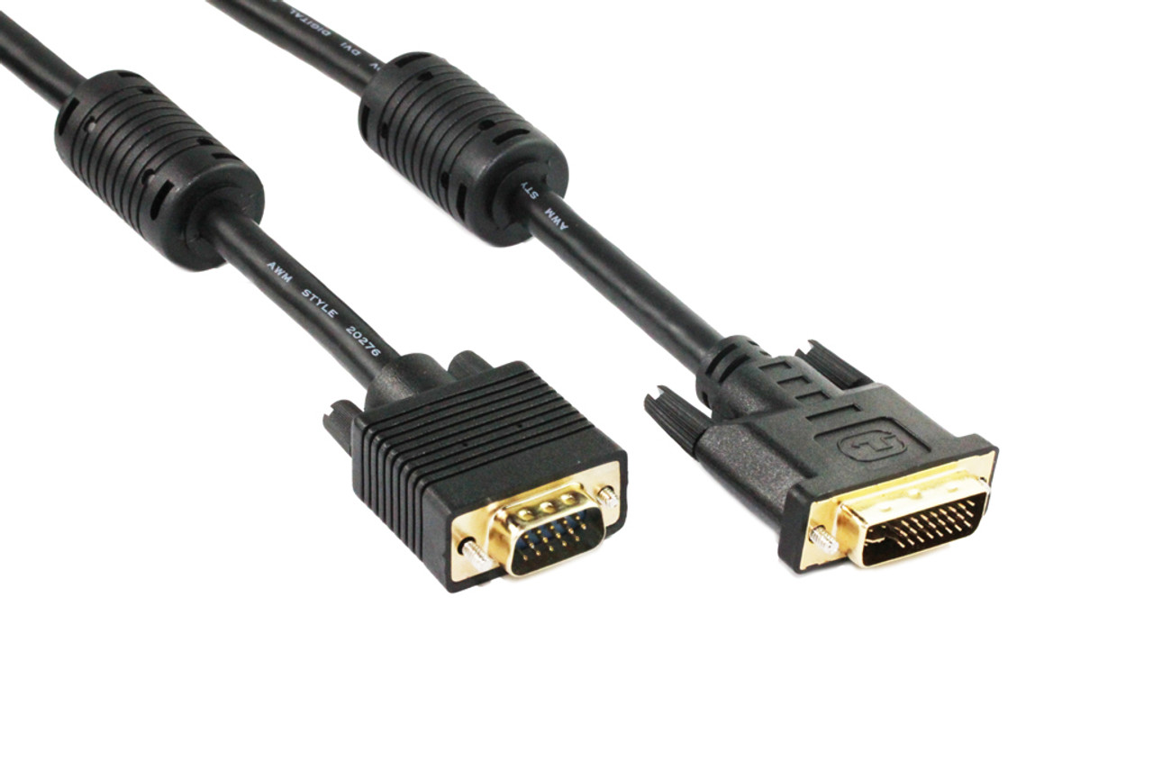 2M DVI-I M To VGA HD15M Cable