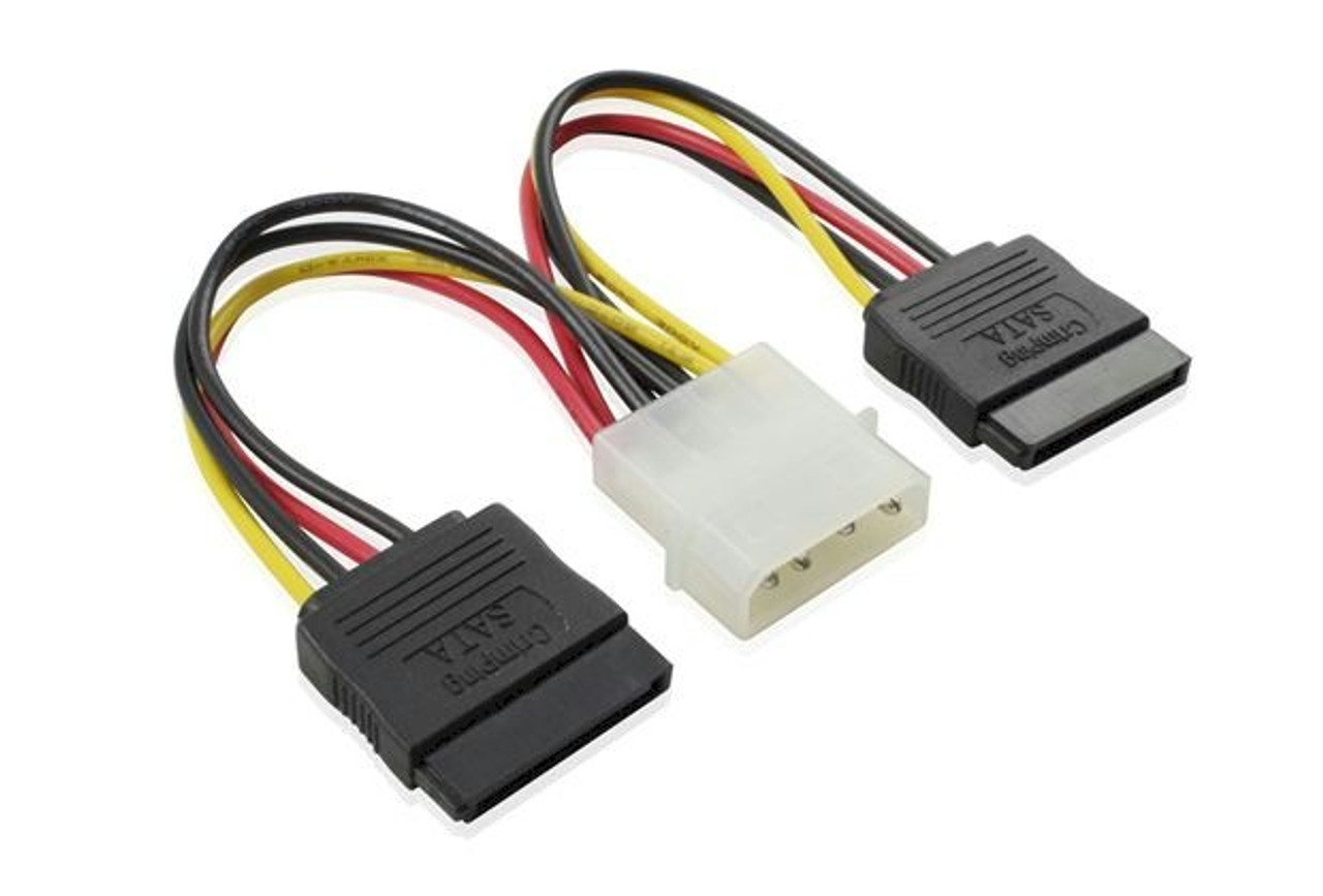 15CM 2X SATA To Molex Adaptor