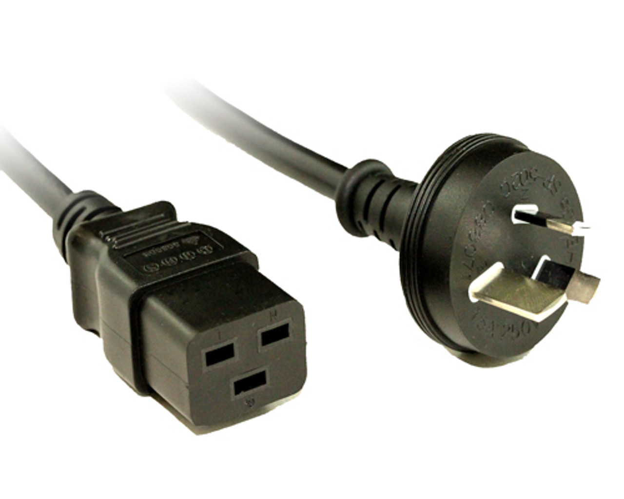 2M IEC-C19 Power Cord 15Amp