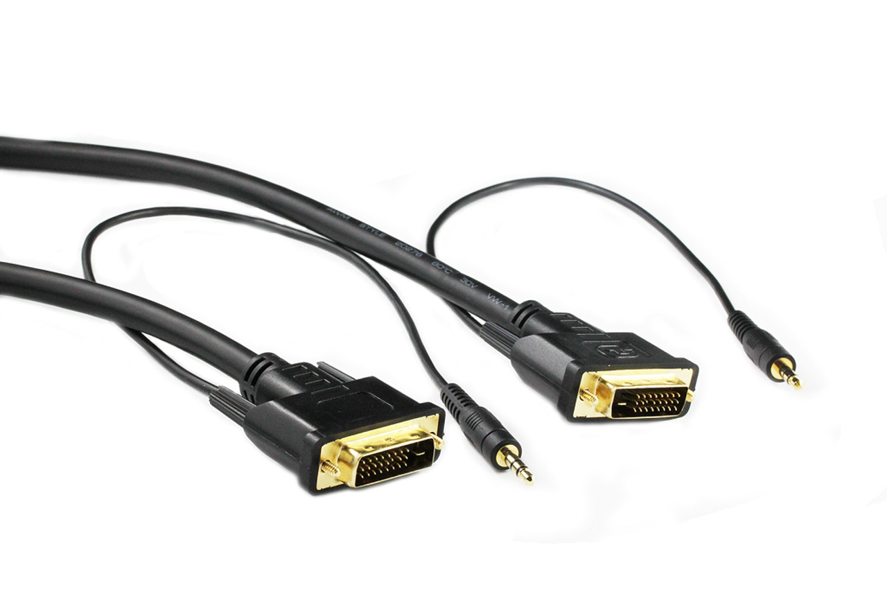 3M DVI-D to DVI-D Cable with 3.5mm Audio