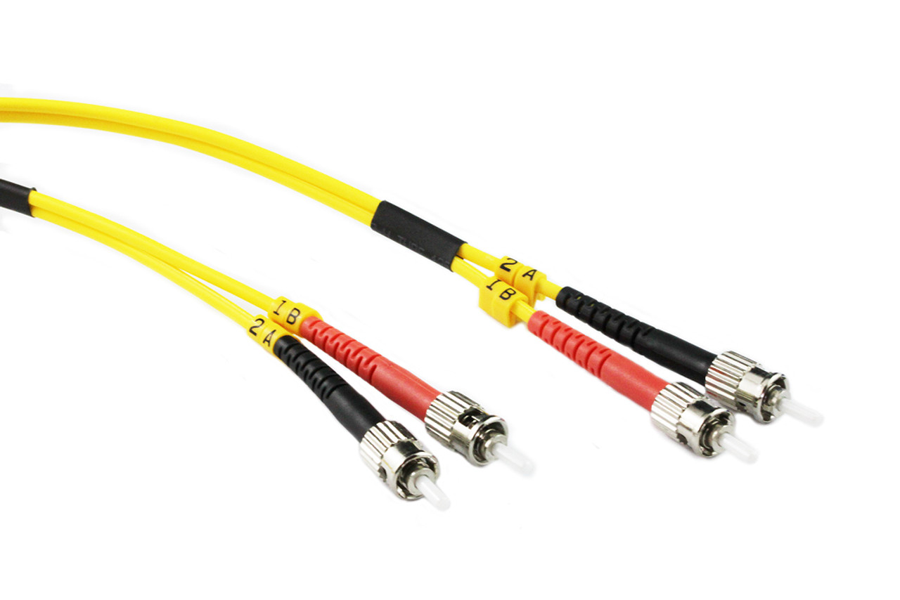 2M ST-ST OS1/OS2 9/125 Singlemode Duplex Fibre Patch Cable