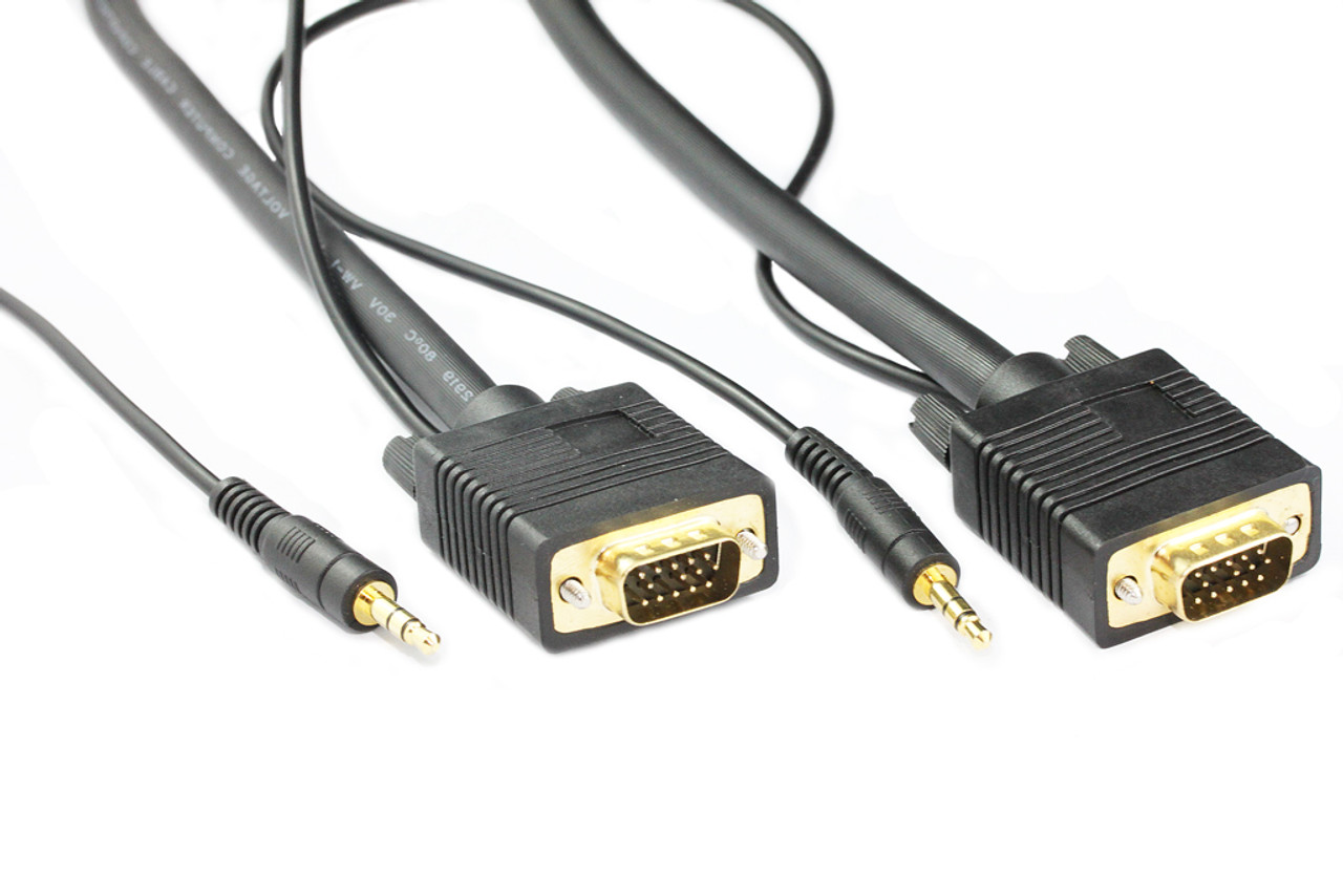 5M SVGA HD15M/M Cable With 3.5MM Audio