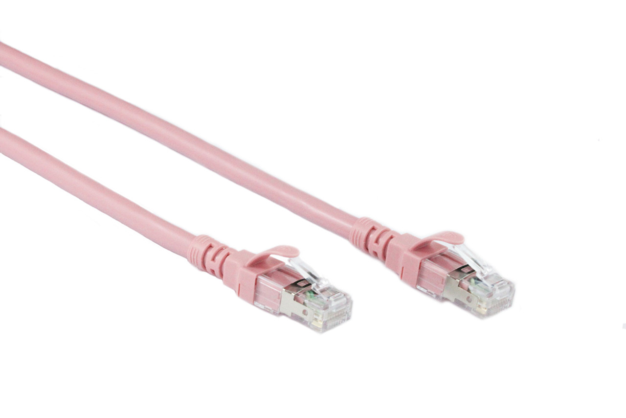 2M Salmon Pink CAT6A SSTP/SFTP Cable