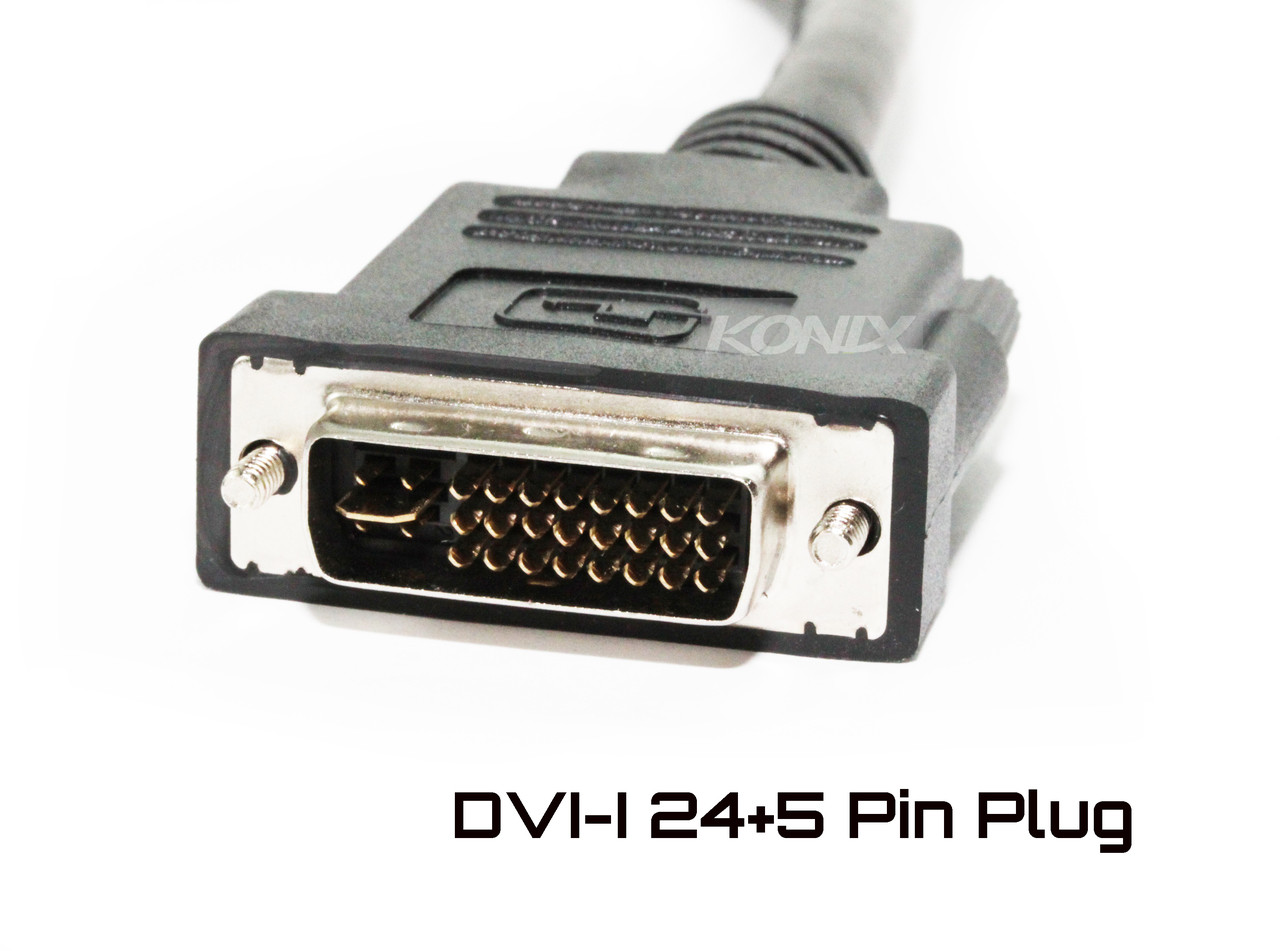 1M DVI-I 24+5 Pin To DVI-I 24+5Pin Cable