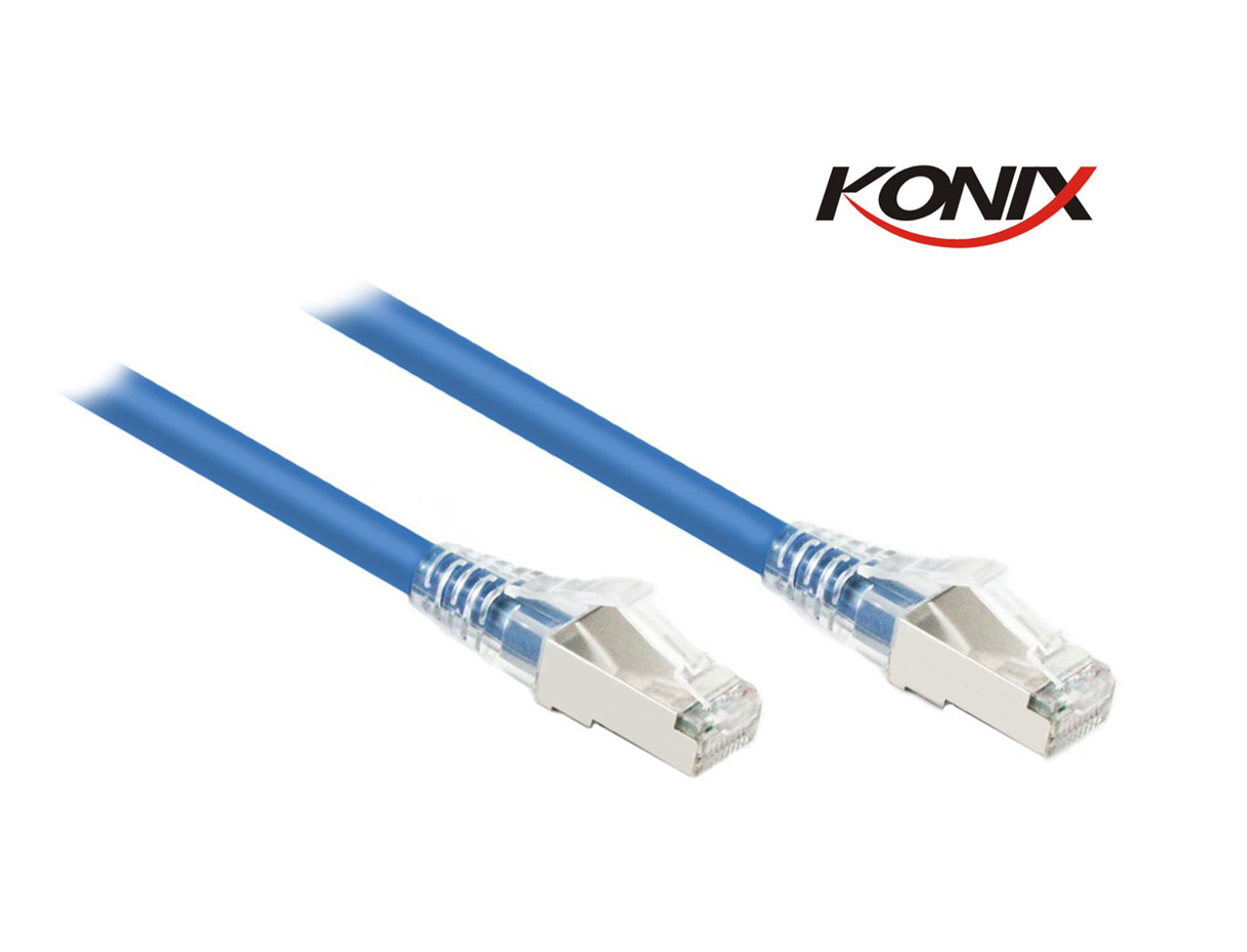 KONIX 0.5M Blue CAT6A SFTP Cable LSZH ( Component Test )