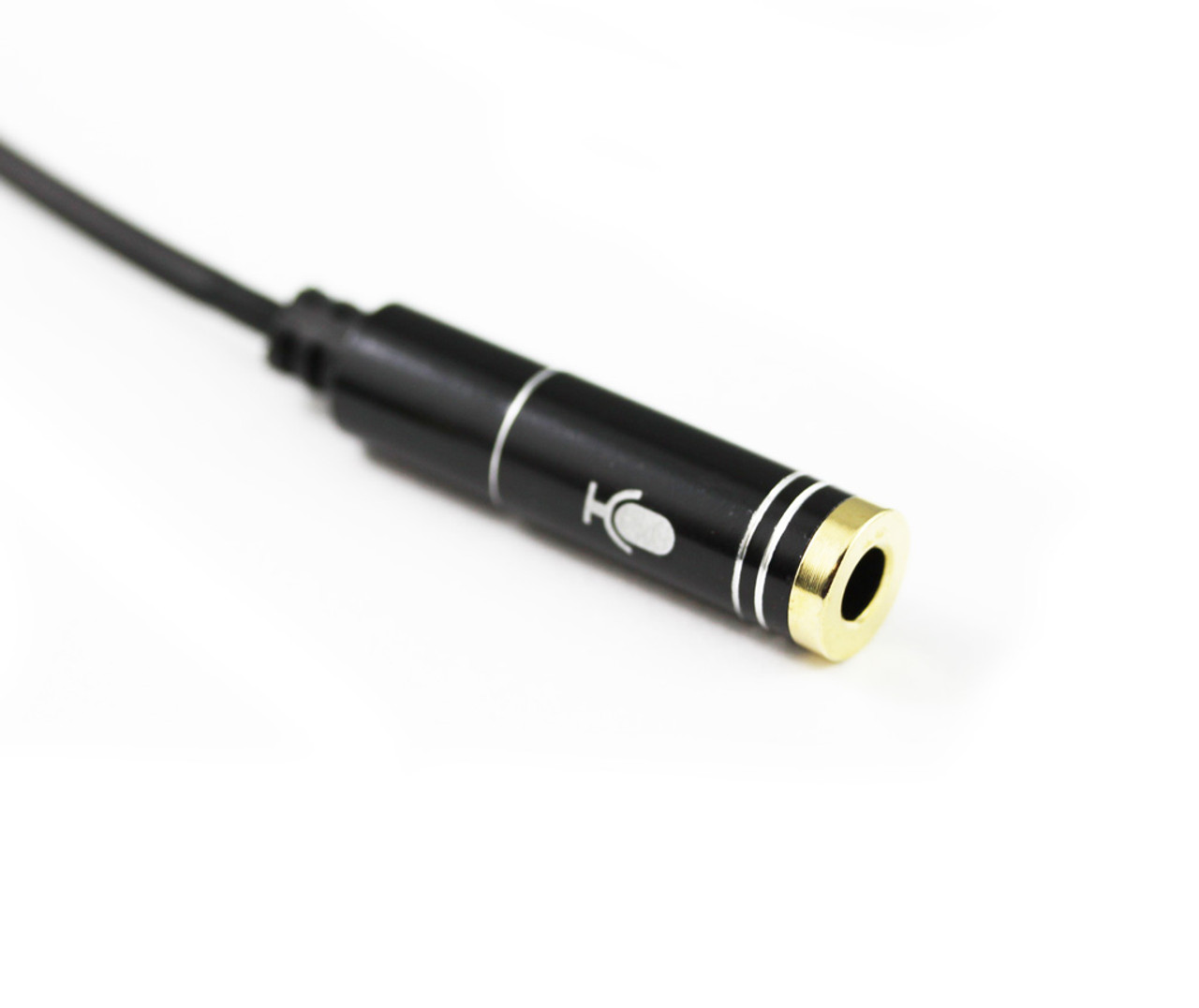 30CM 3.5MM 4 Pole TRRS to Earphone & Microphone Cable