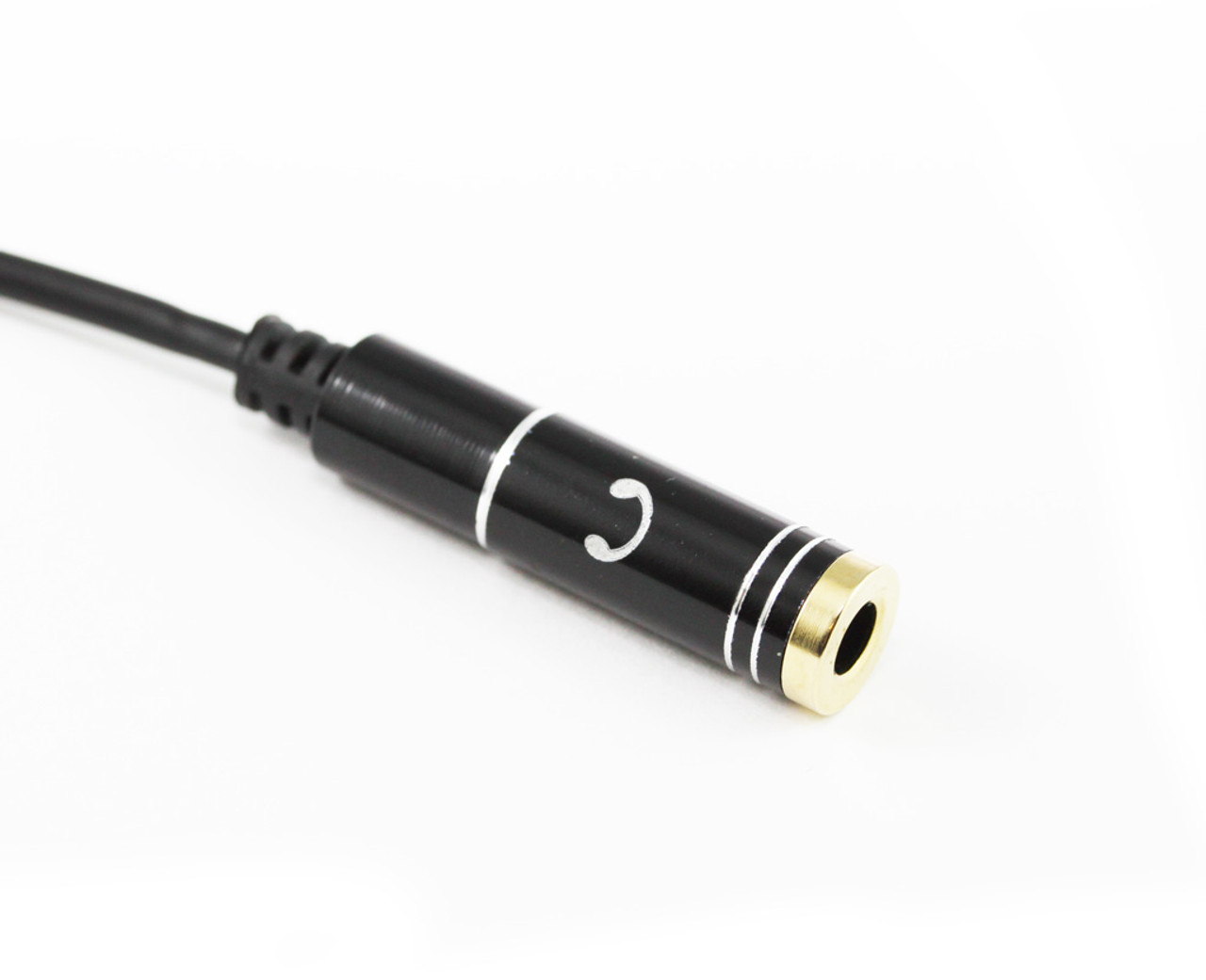 30CM 3.5MM 4 Pole TRRS to Earphone & Microphone Cable