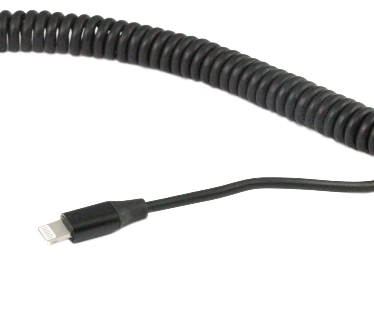 1M USB AM to Lightning Syn/Charing Cable with Curly cord