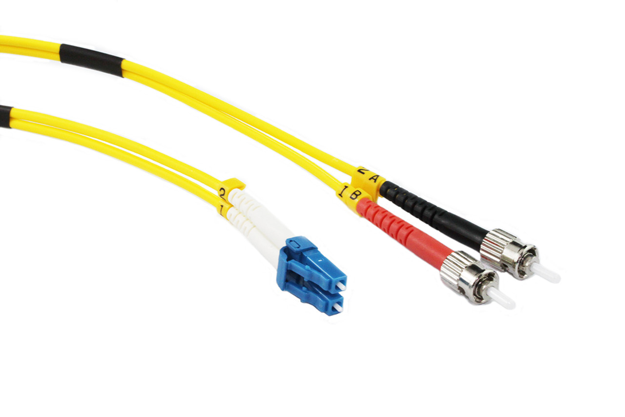 20M LC-ST OS1/OS2 9/125 Singlemode Duplex Fibre Patch Cable