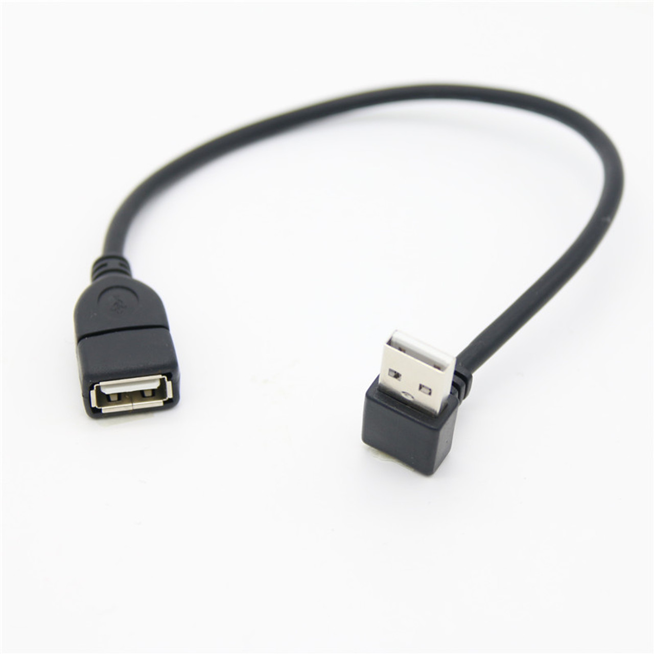 0.25M Down Angle USB 2.0 AM To AF Cable