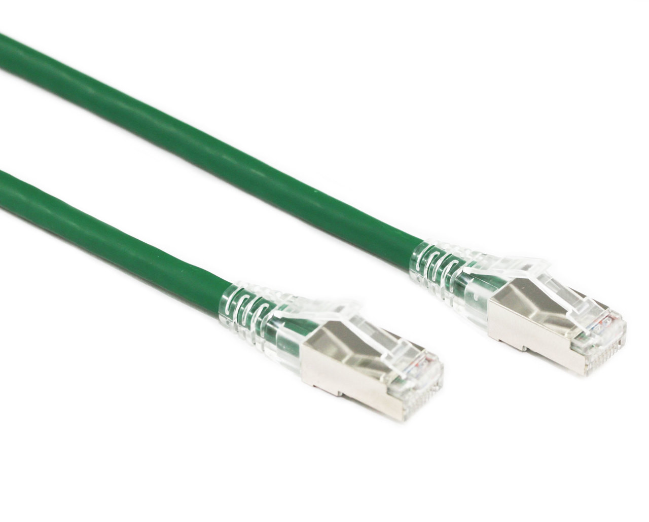 15M Green CAT6A SFTP Cable LSZH ( Component Test )