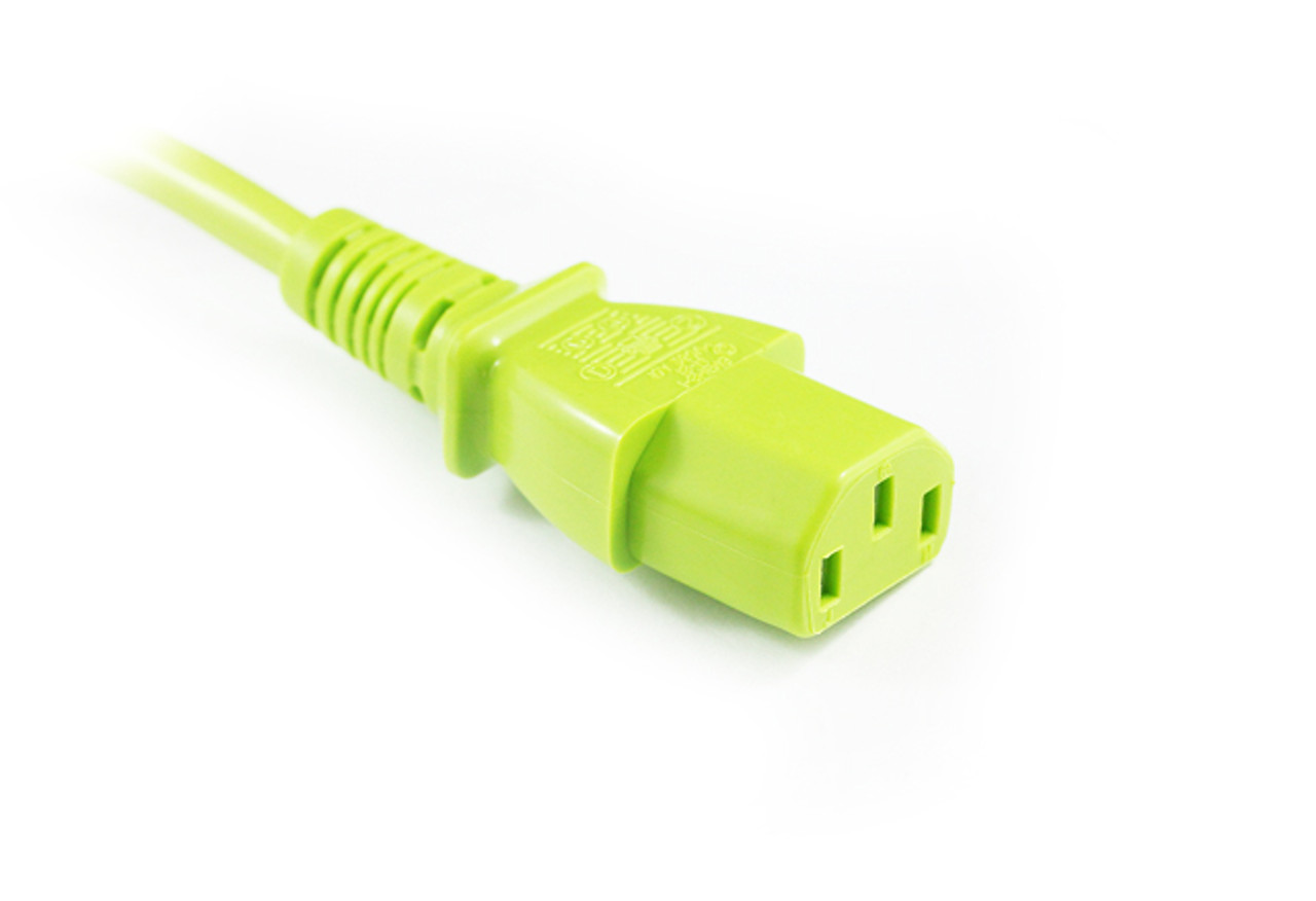 1.5M Green IEC C13 to C14 Power Cable