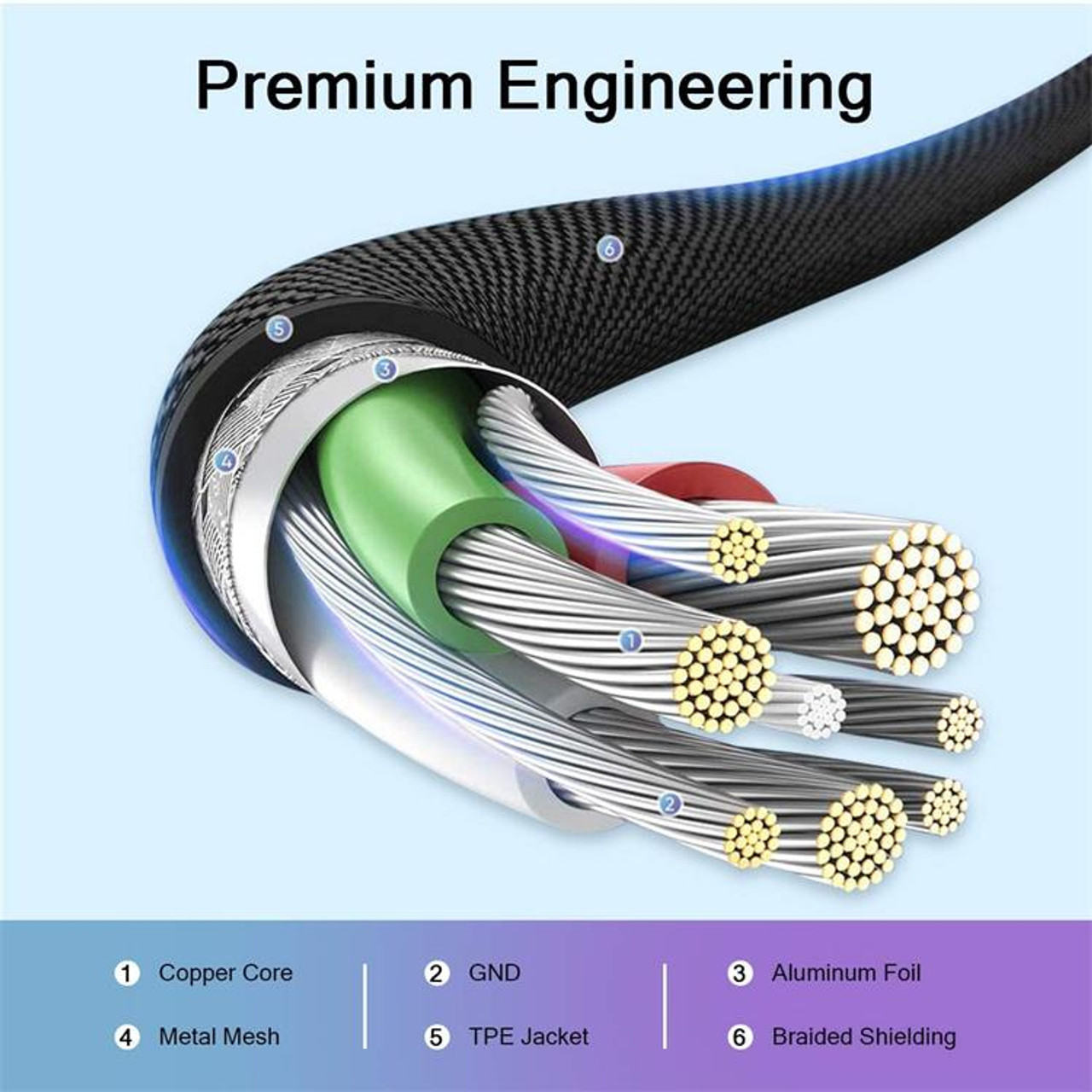 2M Apple MFI Certified USB to Lightning Cable