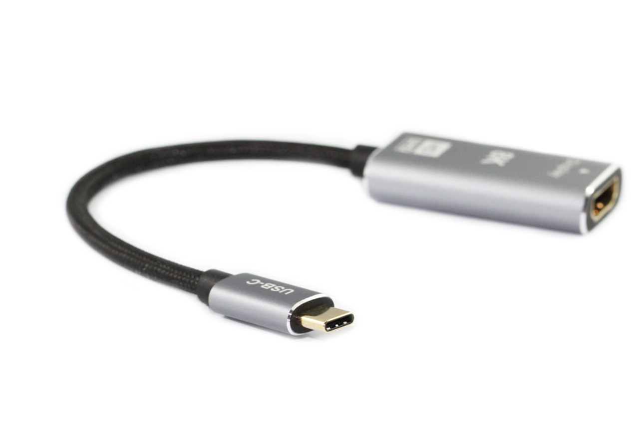Adaptateur HDMI 2.1 Femelle vers USB-C Mâle 8K HDR 20cm - Audiophonics