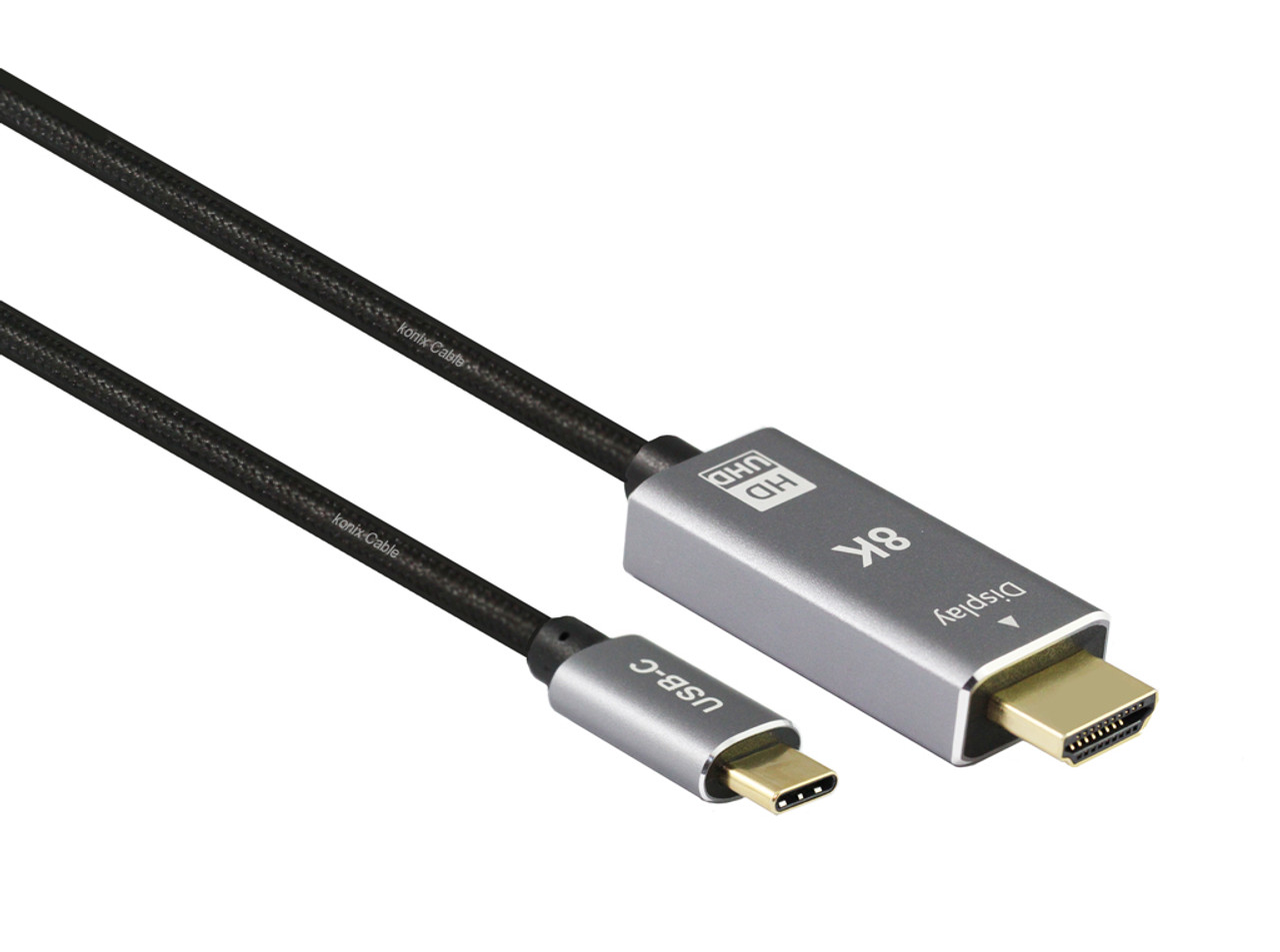 2M Type-C Male to HDM2.1 Cable supports 8K@60Hz 