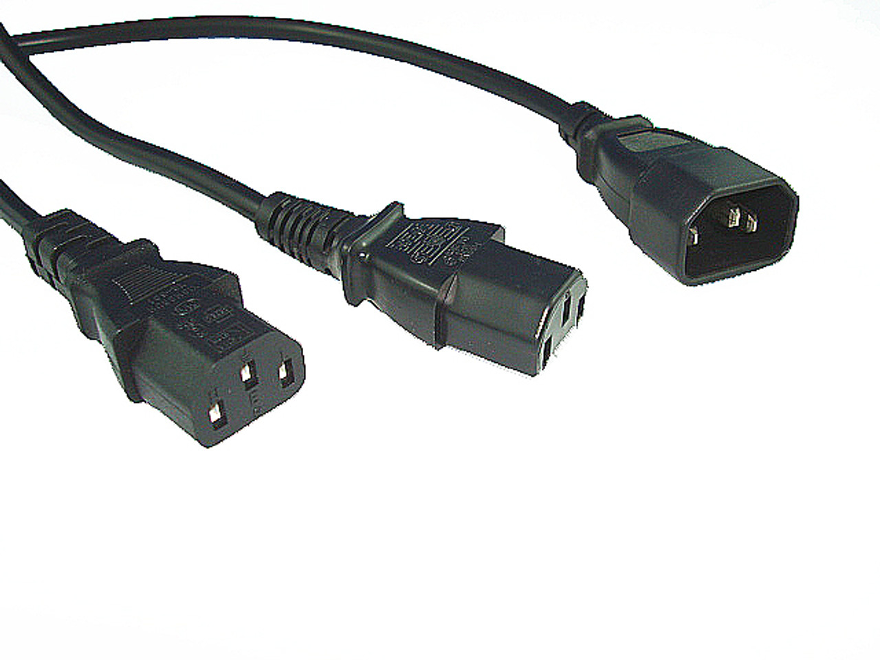 0.5M IEC C14 To 2 x IEC C13 Cable