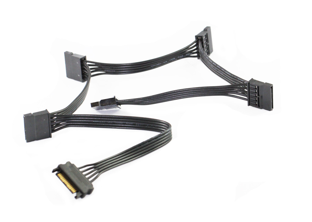 60CM SATA Male to 5 x SATA Female Power Cable