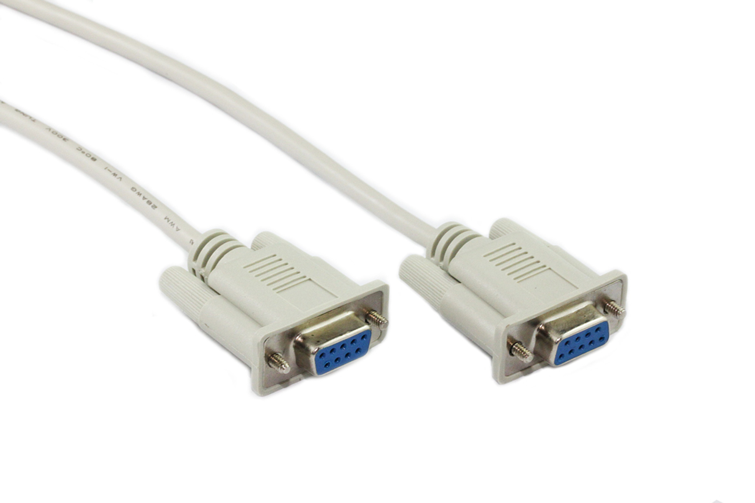 20M DB9F/DB9F Null Modem Cable Austronic Cables and Accessories Pty Ltd
