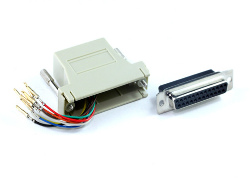 DB25F to RJ45 F Adaptor