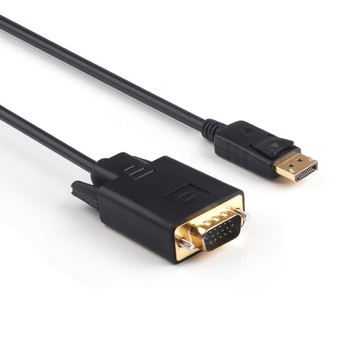 2M Displayport To VGA Cable Supports 1080P