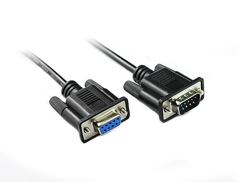 3M DB9M-DB9F Serial Extension Cable in Black