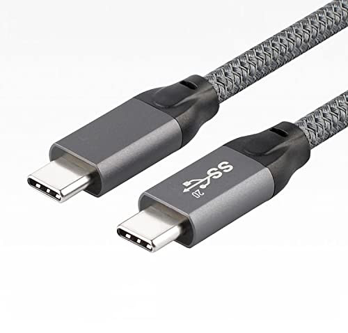 USB 3.1 cable Gen1 5Gbps 3A, USB-C/M-A/M, black, 1m