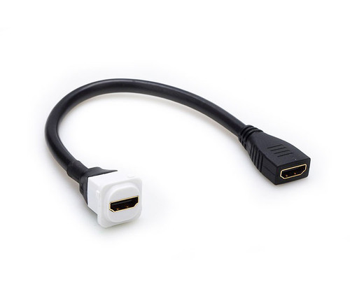 20CM HDMI 2.0 4K@60Hz Keystone Jack Cable