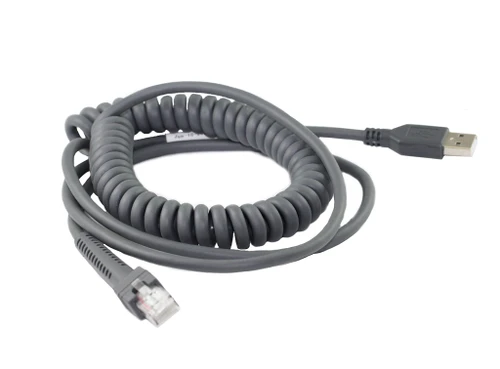 3M Coiled USB Scanner Cable for Zebre Scanner ( CBA-U32-C09ZAR )