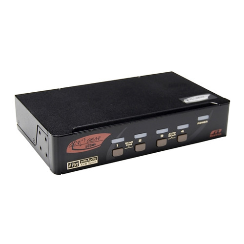 Rextron 4-Port HDMI KVM Switch w/ Audio & Hotkey Control